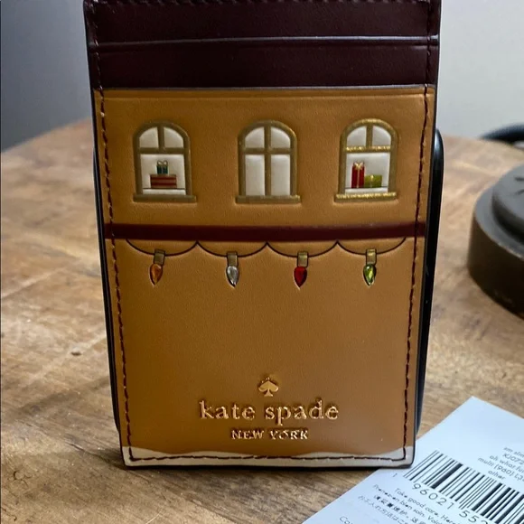 Kate Spade Oh What Fun Gingerbread House Holiday Card Holder, NWT - Picture 2 of 6